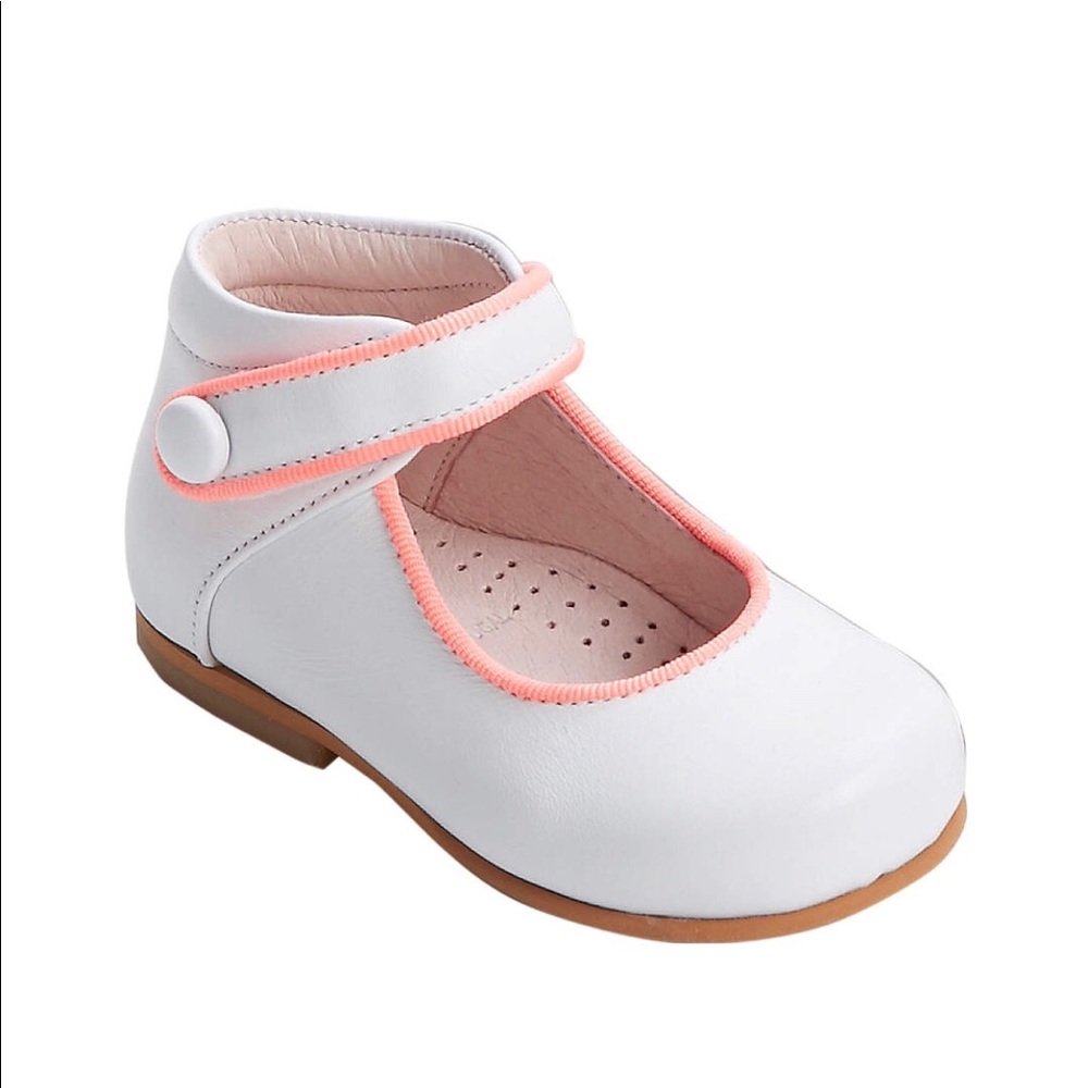 Jacadi White and Pink Kids Boots